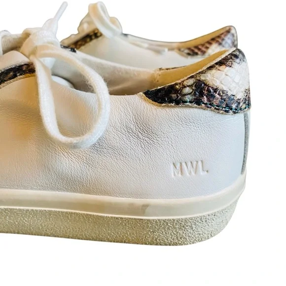 Madewell Sidewalk Low Top Sneakers in Snake Embossed Leather - Picture 5 of 12